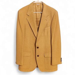Vintage PMB 100% Camel Hair Men's Blazer Size 40, Tan Dillard's